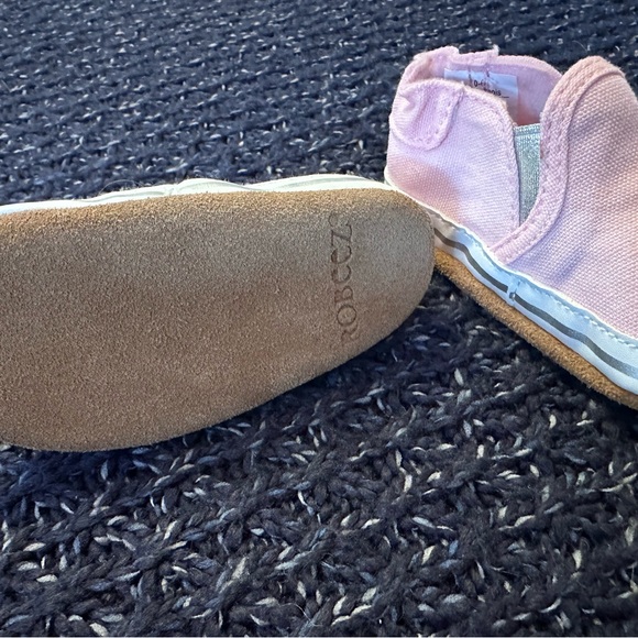 Robeez Pink Soft Sole Baby Shoes 0-6 Months - Picture 4 of 5